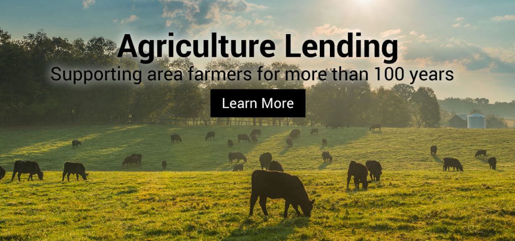 Agriculture Lending: Supporting area farmers for more than 75 years. Learn More